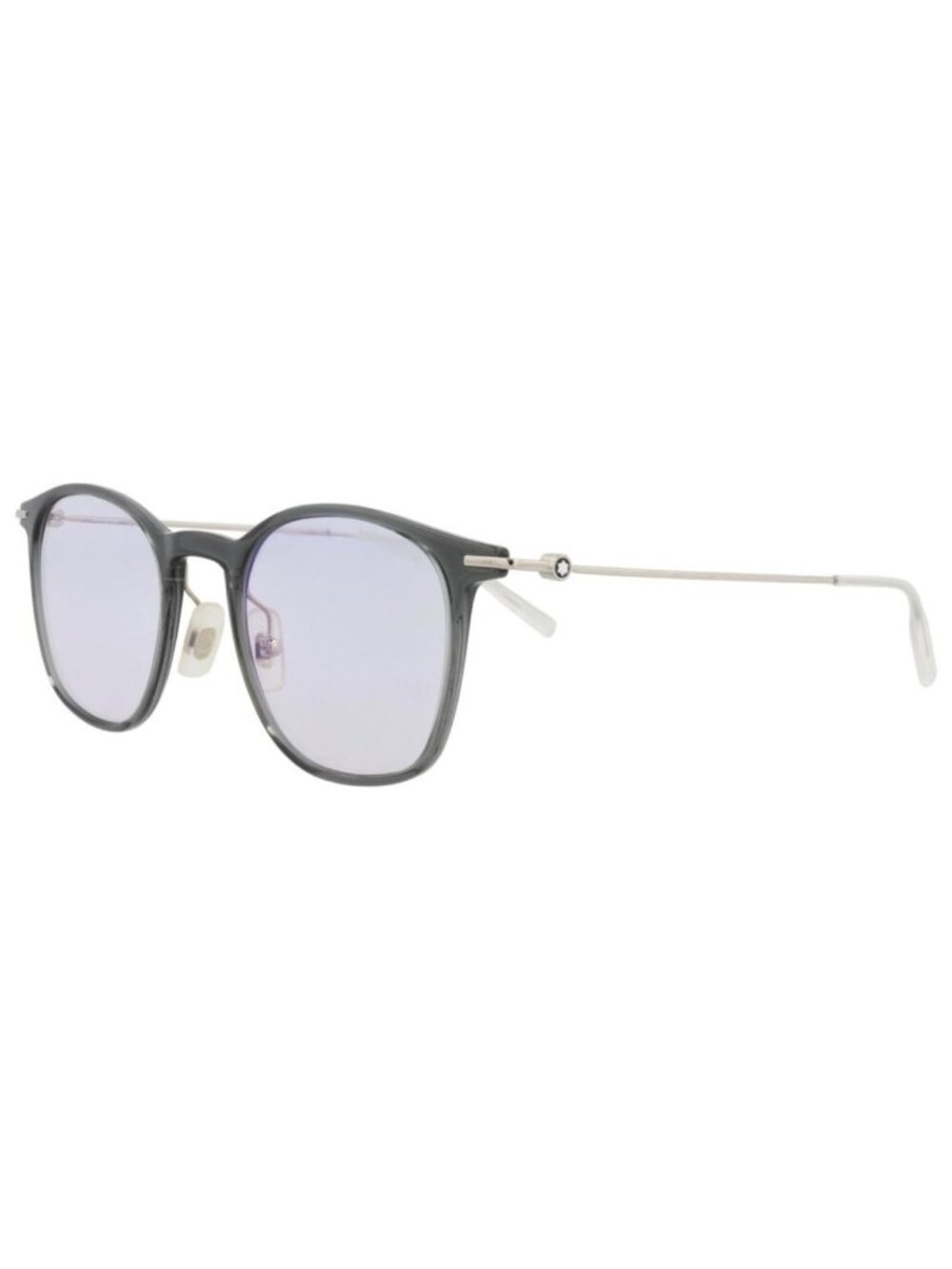 New Montblanc Mens Round/Oval Grey Silver Light Blue Fashion Designer Sunglasses